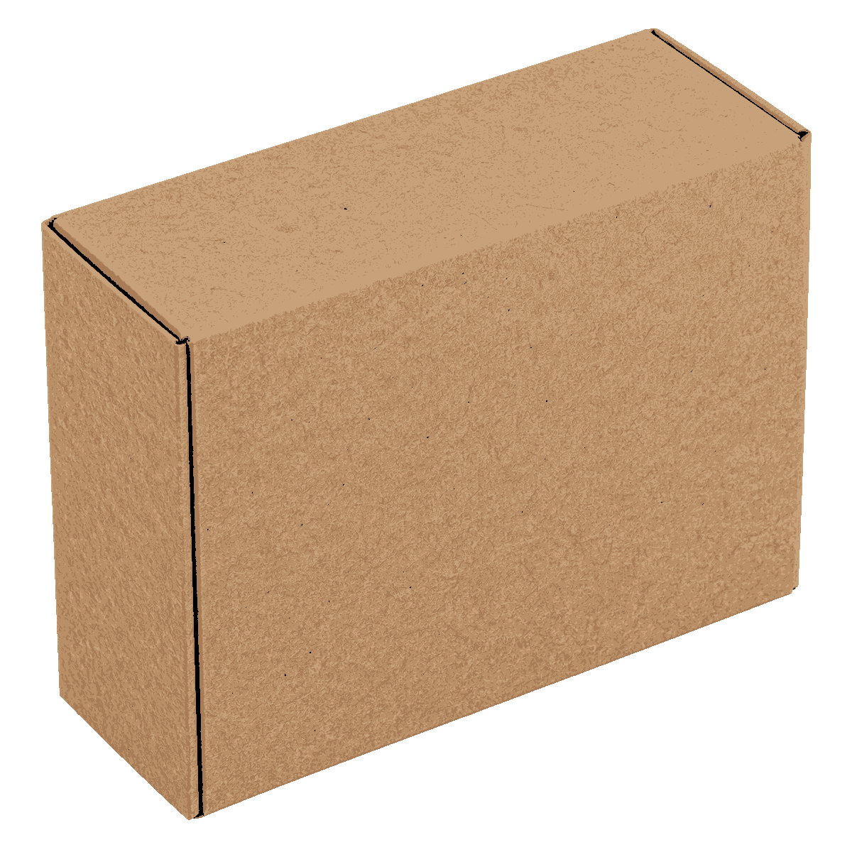 A folded kraft carton